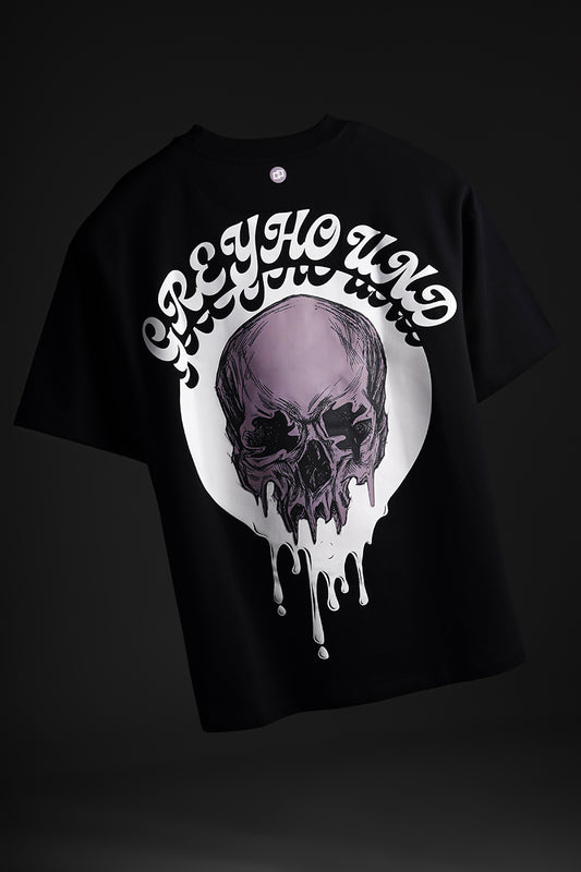 Black Skull Oversized T Shirt