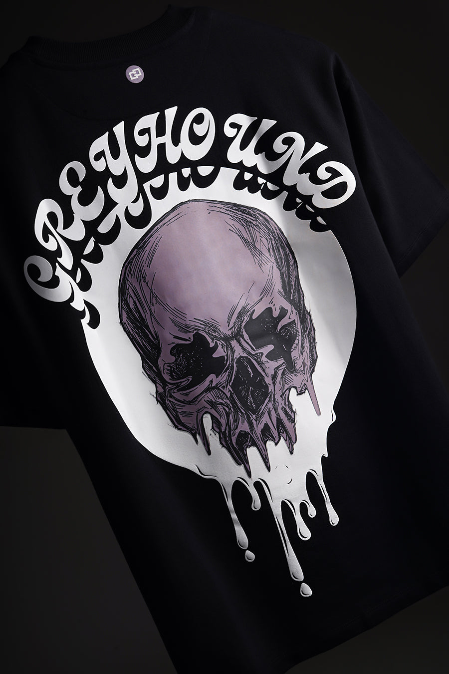 Black Skull Oversized T Shirt