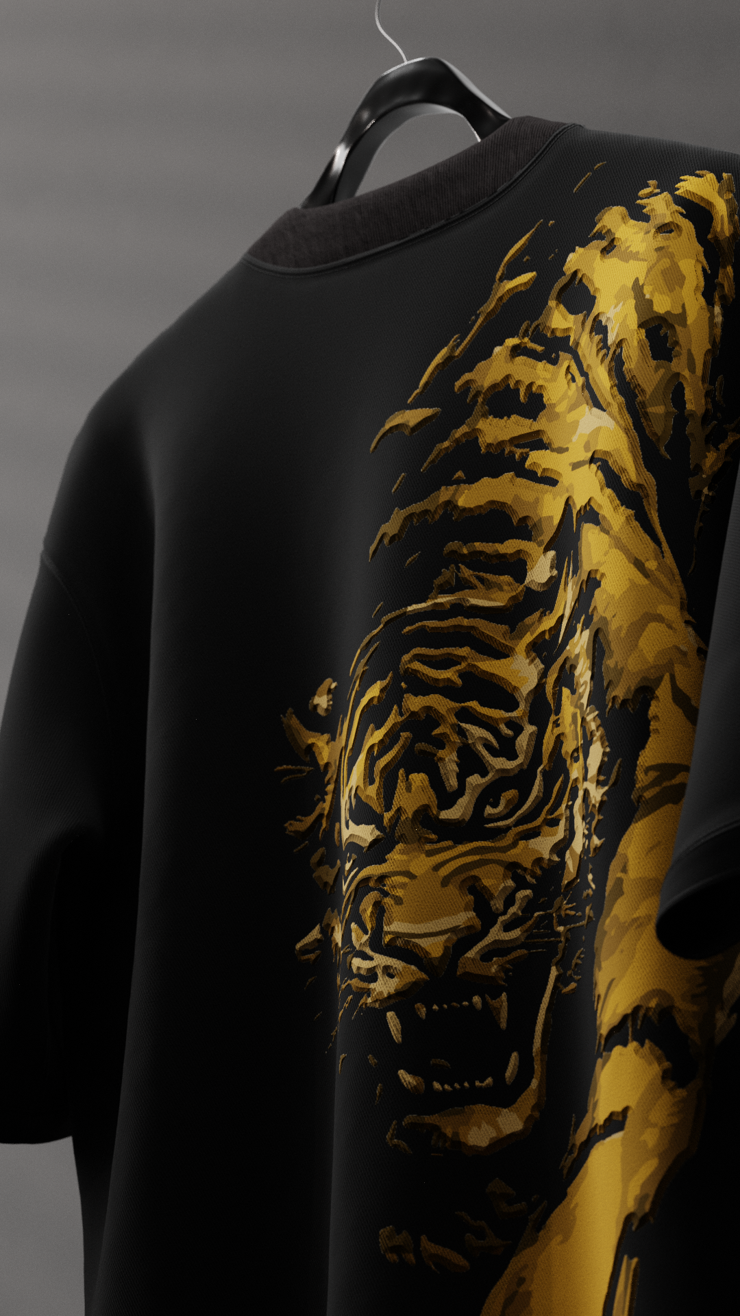 Wild Tiger Oversized T Shirt